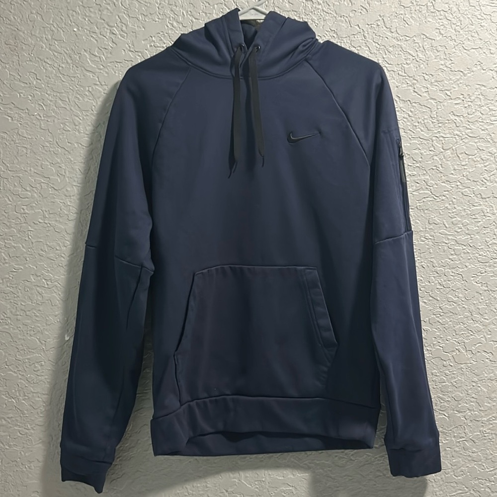 Nike THERMA-FIT Men’s small navy hooded pullover
